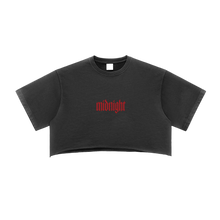 Load image into Gallery viewer, Midnight Gymwear Loose Crop Top
