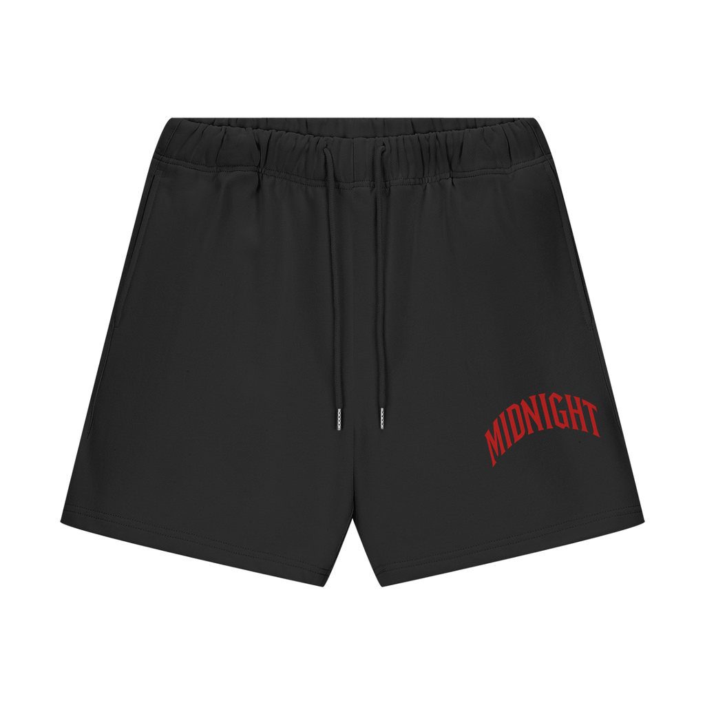 Heavyweight Midnight Red Fleece Shorts