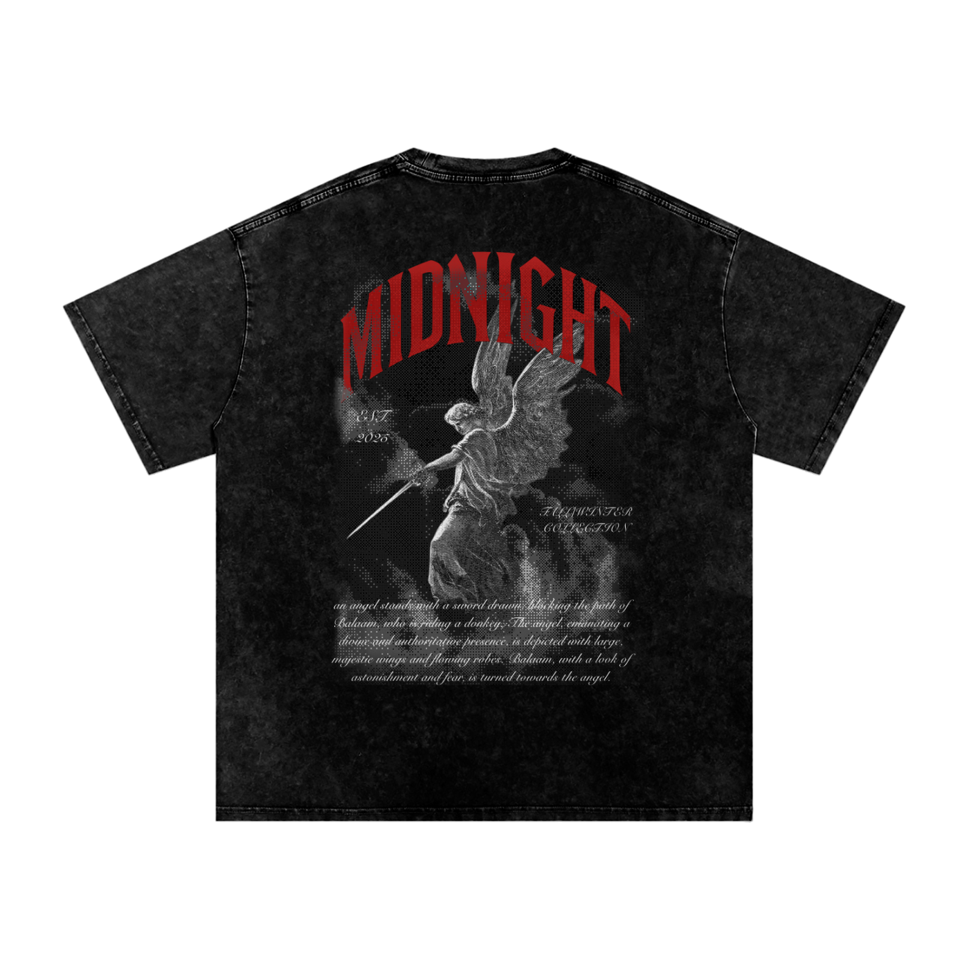 Midnight Acid Wash Balaam Tee