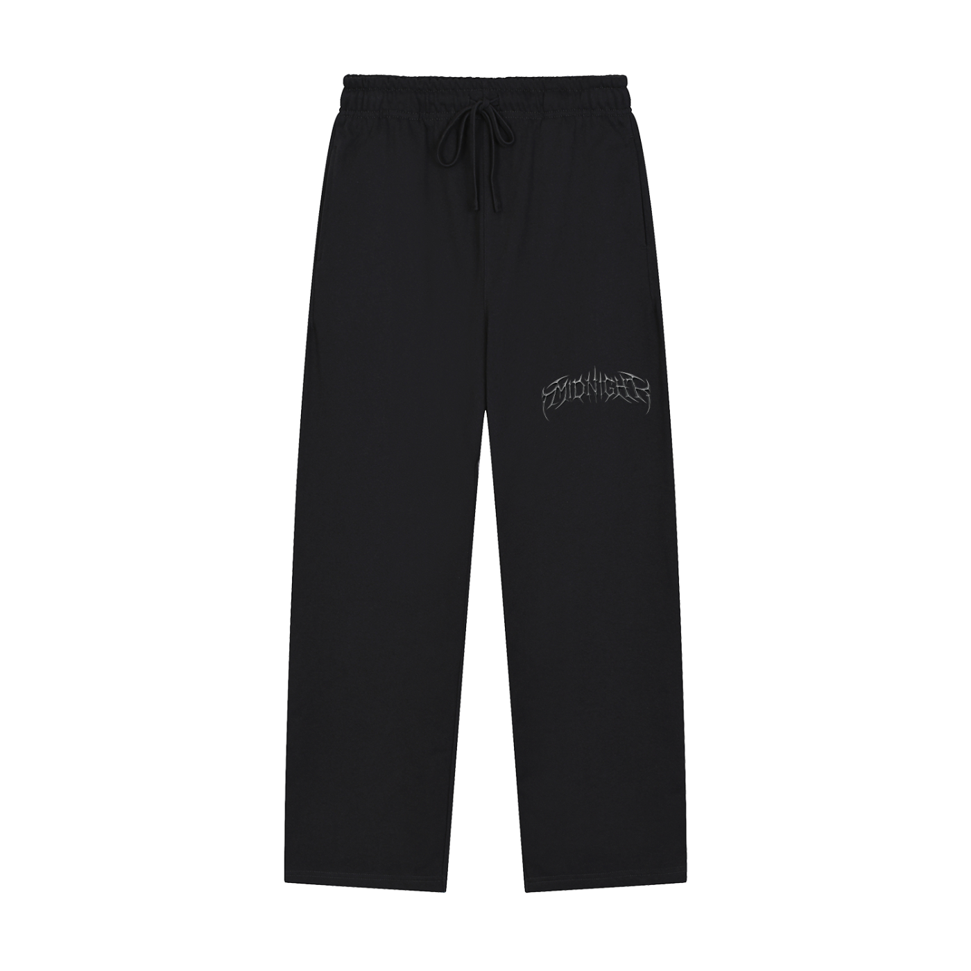 Grunge Straight-Leg Sweatpants