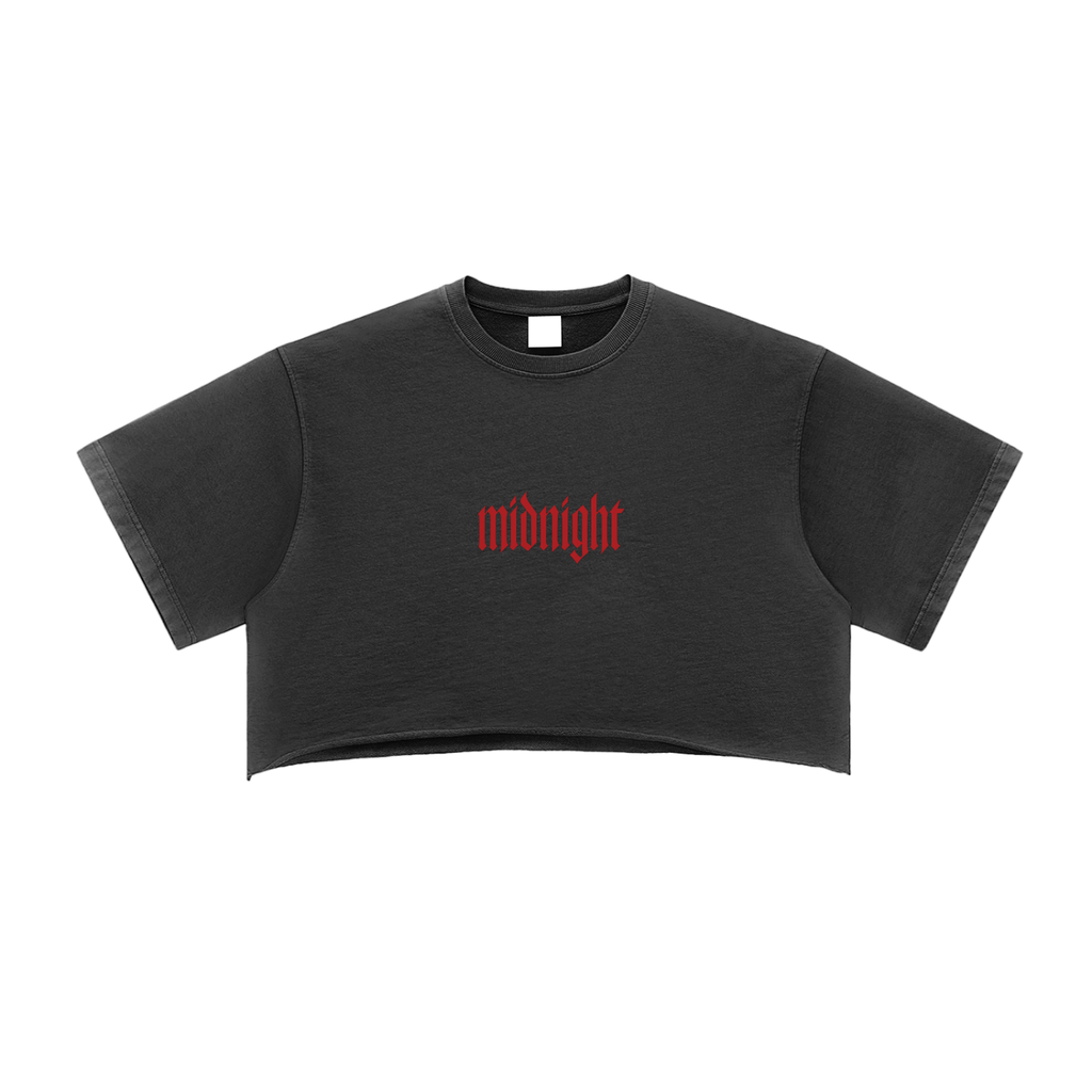 Midnight Gymwear Loose Crop Top