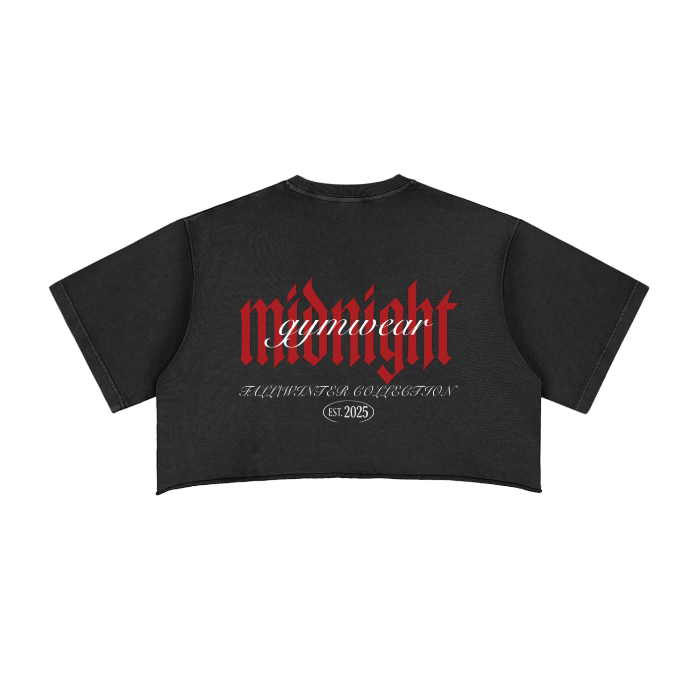Midnight Gymwear Loose Crop Top